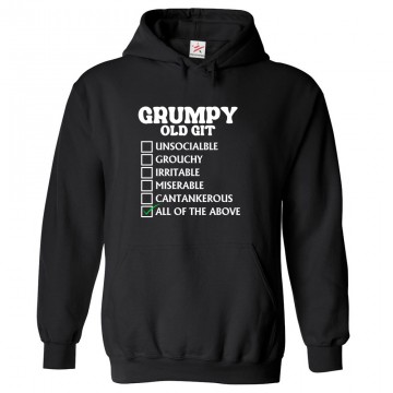 Grumpy Old Git Checklist Unisex Classic Kids and Adults Pullover Hoodie								 									 									